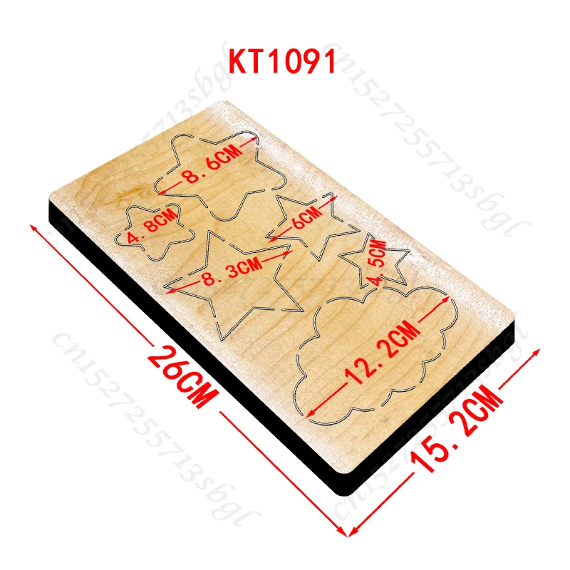 Штампы для высечки звезды и облака новые деревянные штампы подходят стандартных