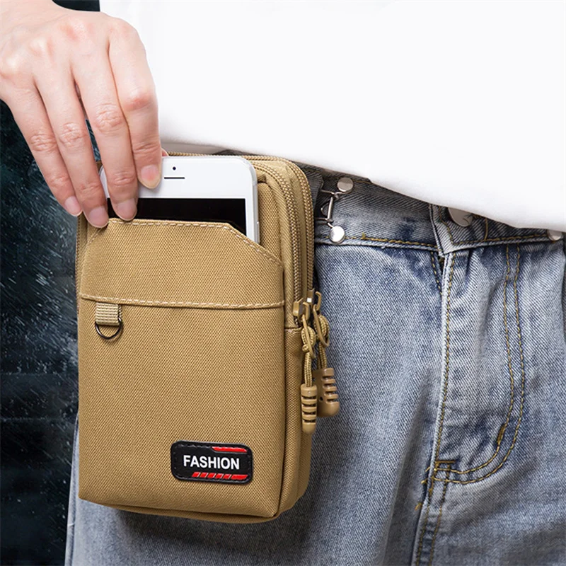 

Nylon Tactical Bag Outdoor Molle Military Waist Fanny Pack Men Phone Pouch Camping Hunting Tactical Waist Bag EDC Gear Purses