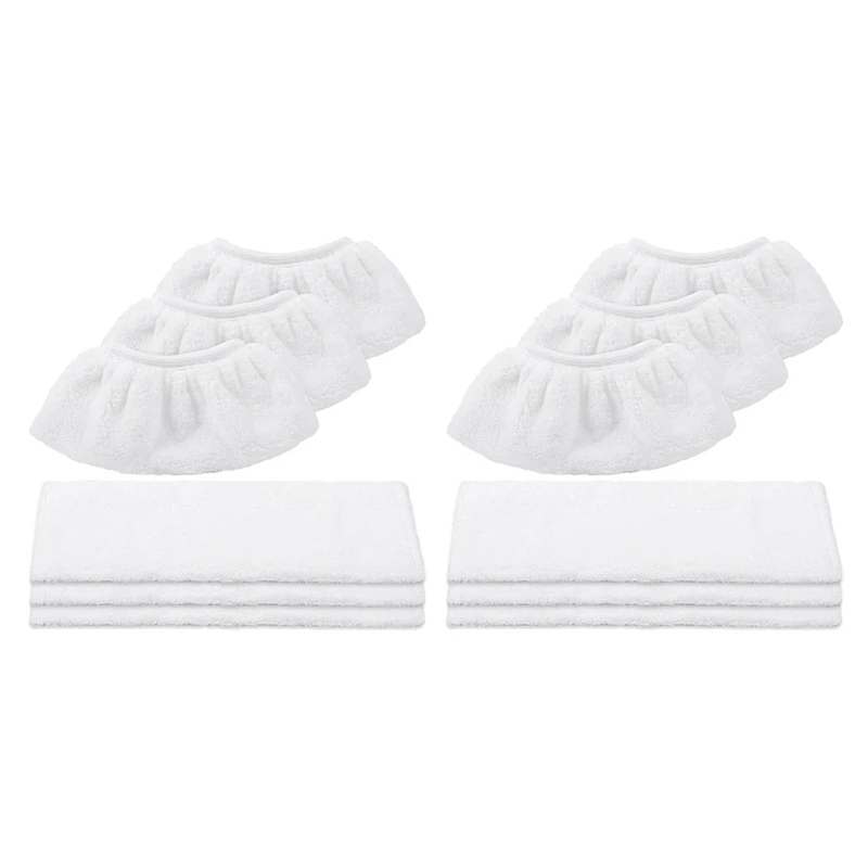 

Microfiber Cloth Set Compatible For Karcher Easyfix Steam Cleaner SC2,SC3,SC4,SC5 (6 For Floor Nozzle+6 For Hand Nozzle)