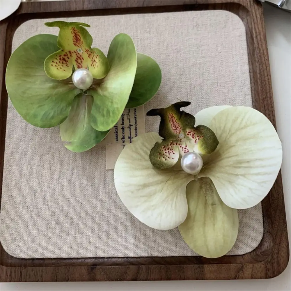 Заколка для волос с розовыми цветами орхидеи аксессуары головной убор украшение