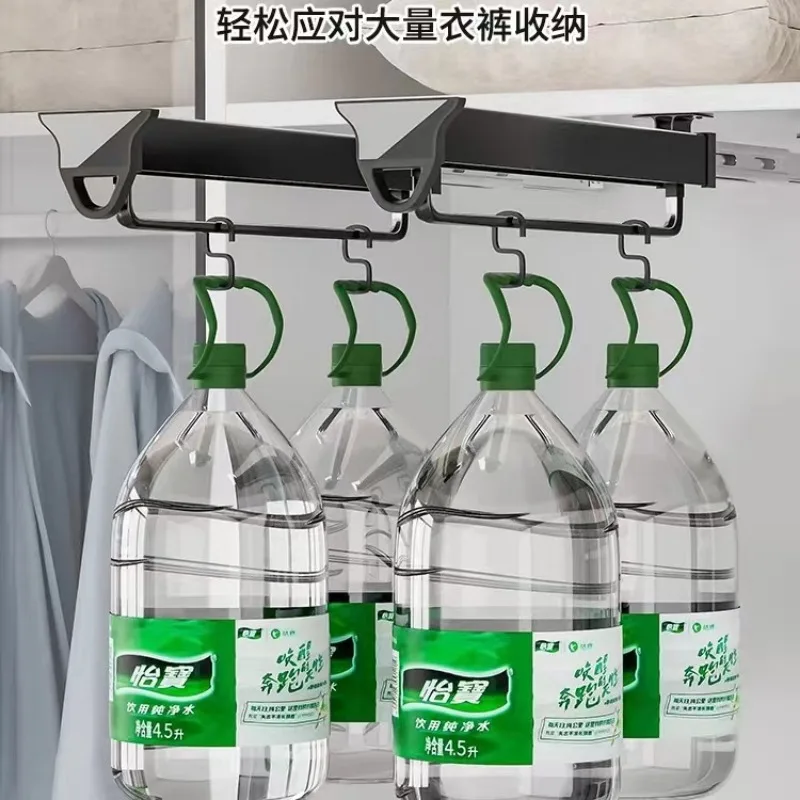 Регулируемая Вешалка для одежды тяжелая выдвижная штанга шкафа 25 см верхнее