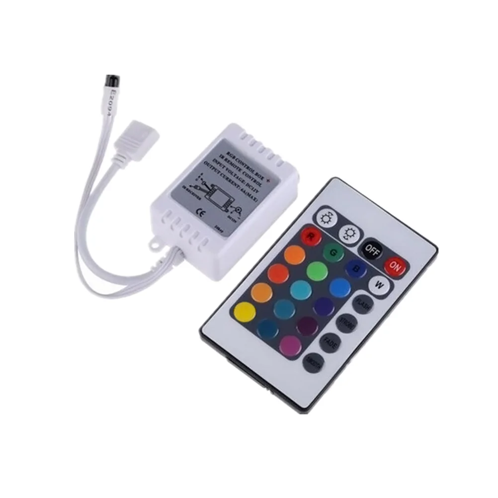 

24Key RGB LED Strip IR Remote Controller with Control Box