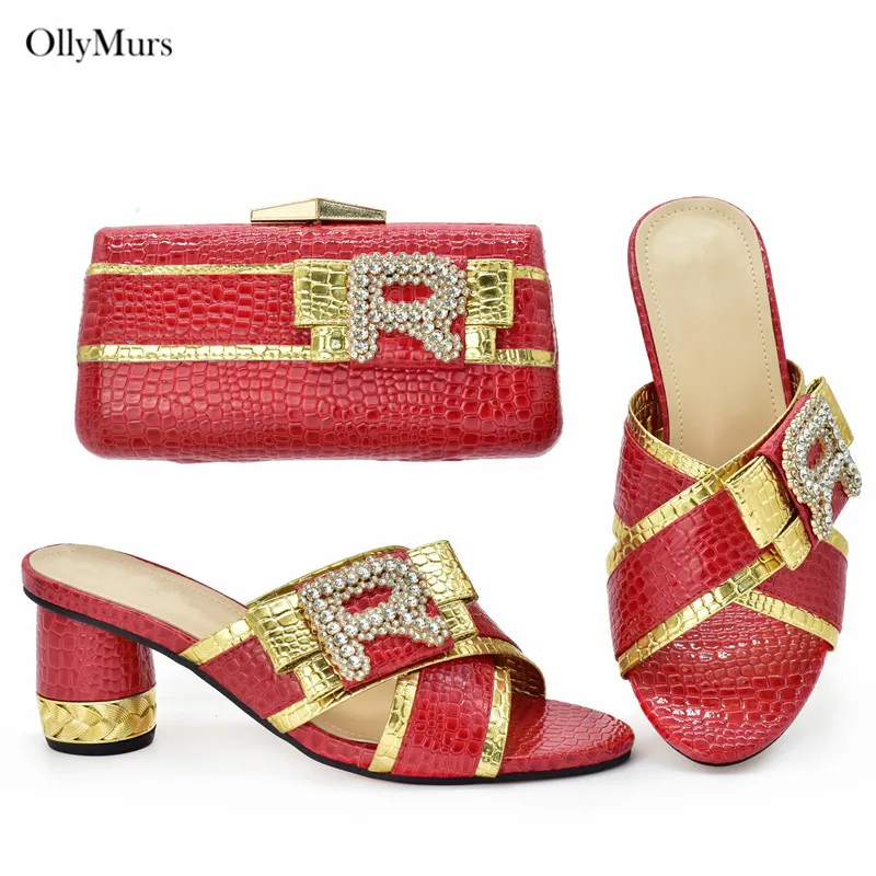 Модные летние женские тапочки обувь и сумки в комплекте африканский дизайн