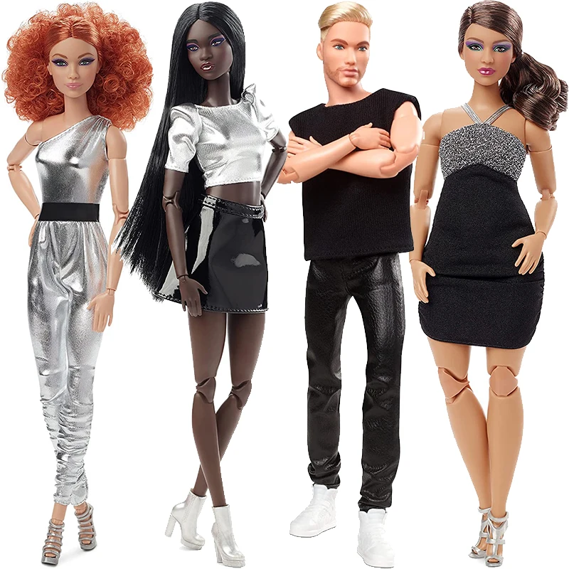Оригинальные куклы Барби, фирменные куклы, темно-коричневые, красные кудрявые волосы, Йога, высокие суставы тела, подвижные игрушки для девочек, коллекционная версия