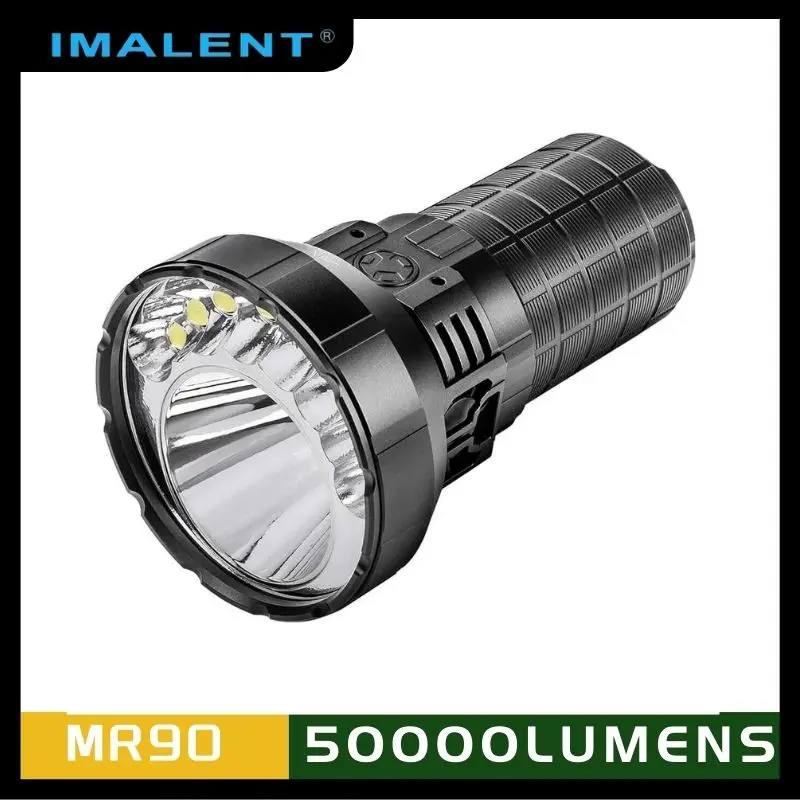 

IMALENT MR90 Tactical Flashlights 65000LMs Rechargeable Led Torch Lantern Self Defense CREE Convoy Brightest Powerful Flashlight