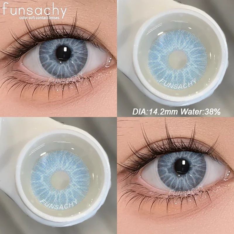 FUNSACHY 1 пара цветных линз для глаз Medusa зеленые контактные линзы красивые зрачки