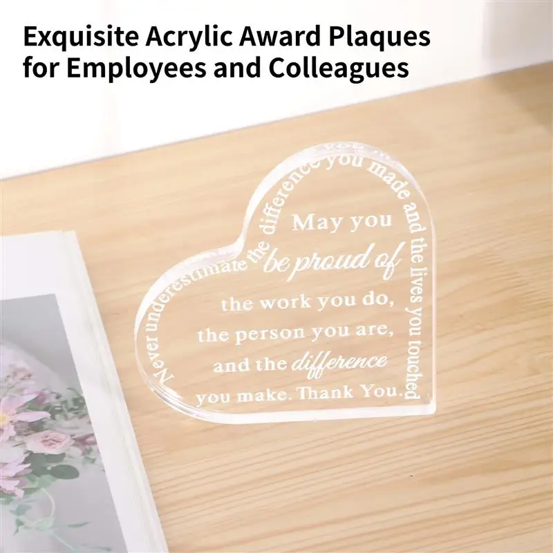 12 шт. подарки для сотрудника колловер с благодарностью акриловая табличка