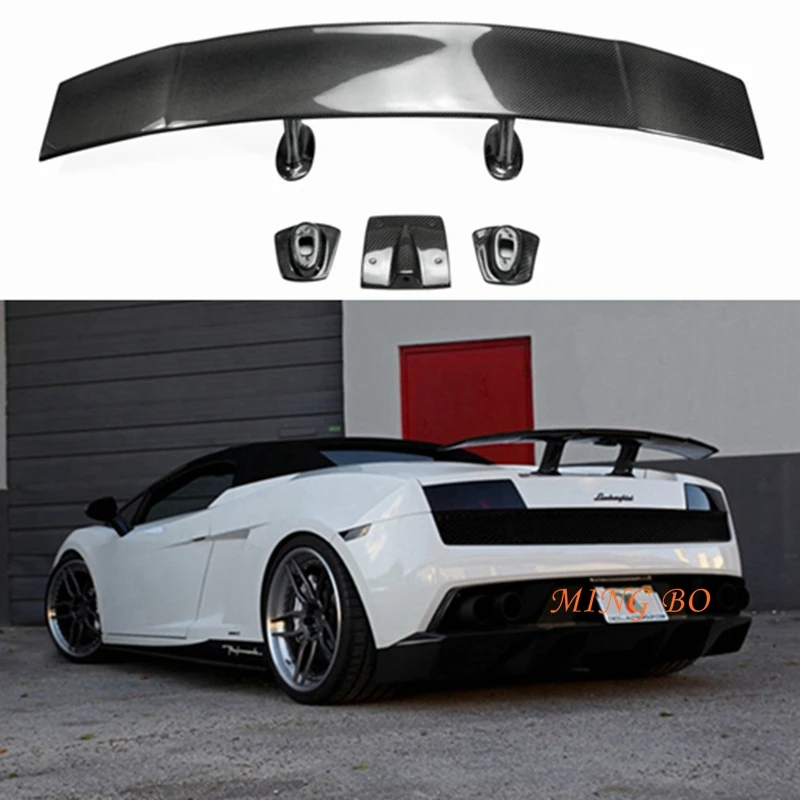 

FOR Lamborghini Gallardo LP540 LP550 LP560 2007 2008 2009 2010 -2014 Real Carbon Fiber Rear Trunk Lip Spoiler FRP Forged carbon