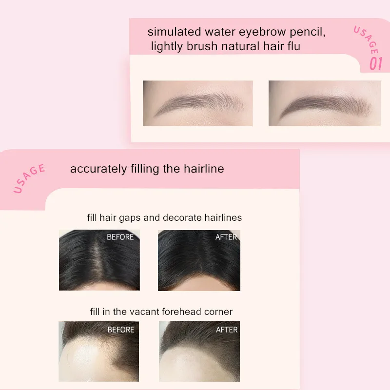 VEECCI водный жидкий карандаш для бровей натуральный долговечный водостойкий