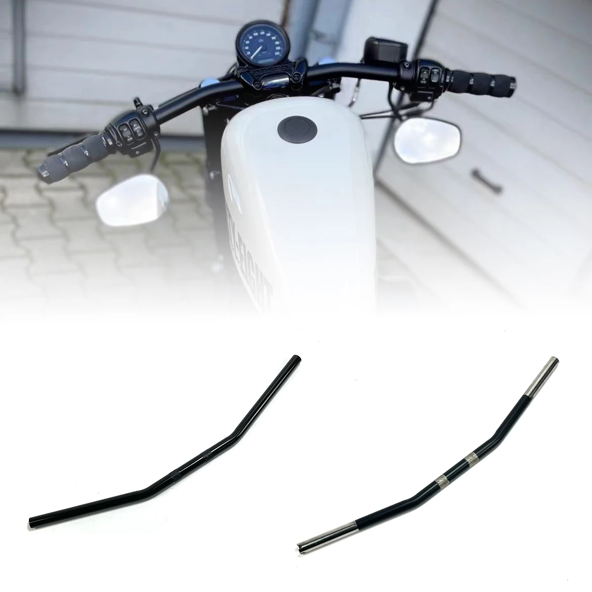 

Motorcycle 1-inch handlebars for Harley XL883/XL1200-X48 Dayna Cars Softtail Street Bob Low Rider NIGHT ROD straight handlebars