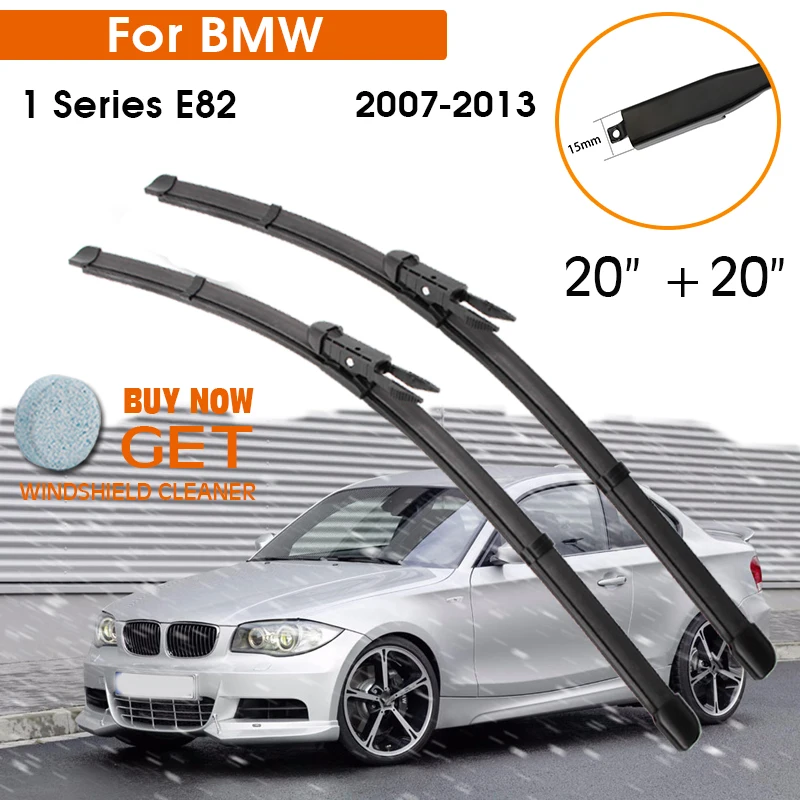 

Car Wiper For BMW 1 Series E82 2007-2013 Windshield Rubber Silicon Refill Front Window Wiper 20"+20" LHD RHD Auto Accessorie