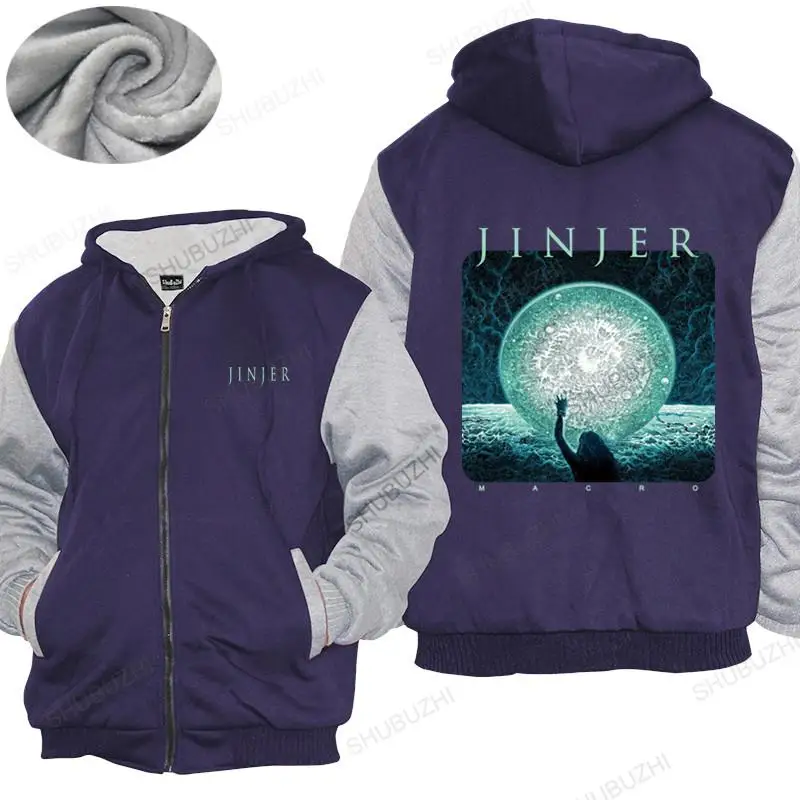 

Cotton warm coat Men winter zipper Tops hoodies Metal Mens Jinjer Macro Napalm Records Ts winter jacket plus size