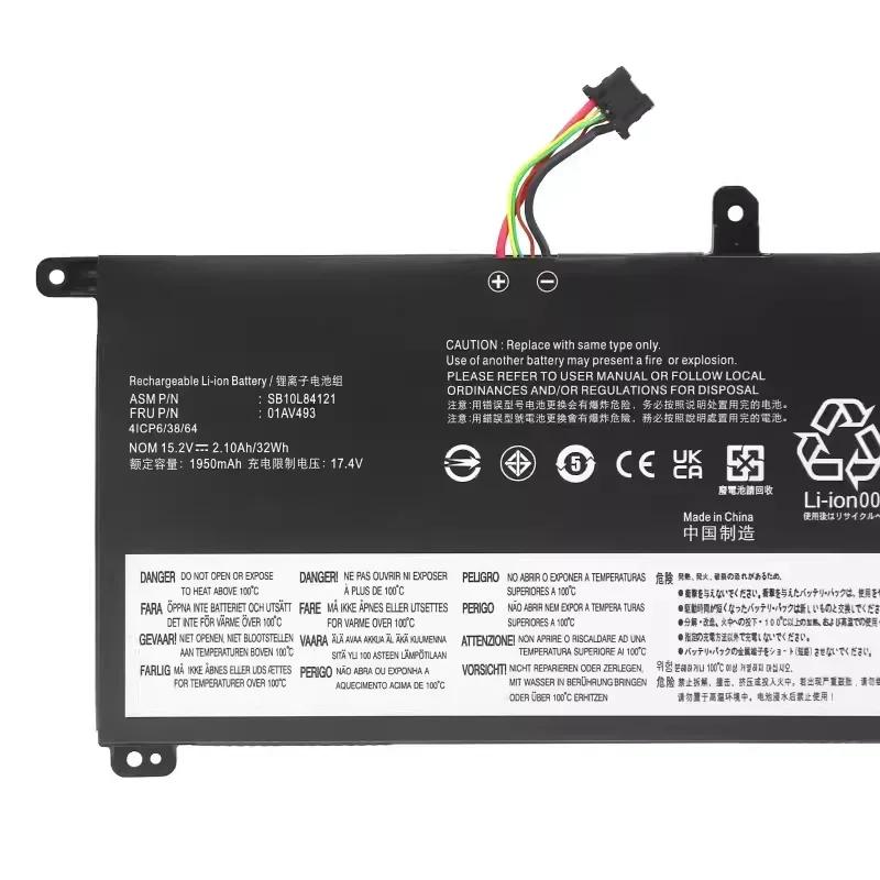 01AV493 аккумулятор для ноутбука Lenovo ThinkPad t570 T580 P51s p52s серии sb10l84121 00ur890 00ur891 00ur892 15 2v 32wh