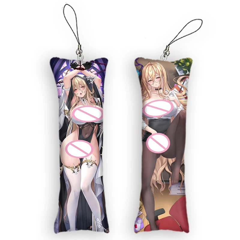 

Azur Lane HMS Implacable Key Chain Cute Anime Pendant Keyring Accessories Mini Dakimakura Body Pillowcase Otaku Keychain Pendant