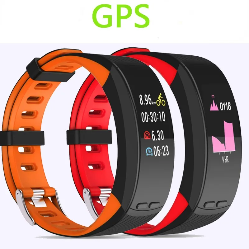 

GPS Sport Smart Band P5 Plus Professional Outdoor Bracelet Heart Rate Monitor Altitude Barometer Activity Fitness Tracker 200mAh