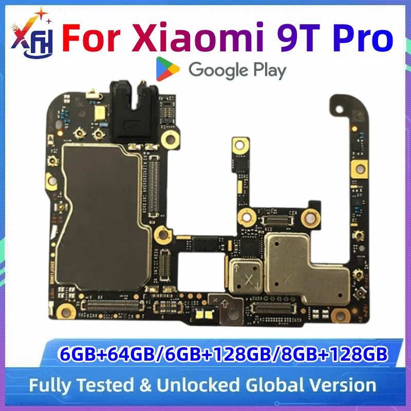 Enlarge Original Unlocked Motherboard For Xiaomi Mi 9T Pro Mainboard Global Version Main Electronic Board Snapdragon 855 64/128/256GB