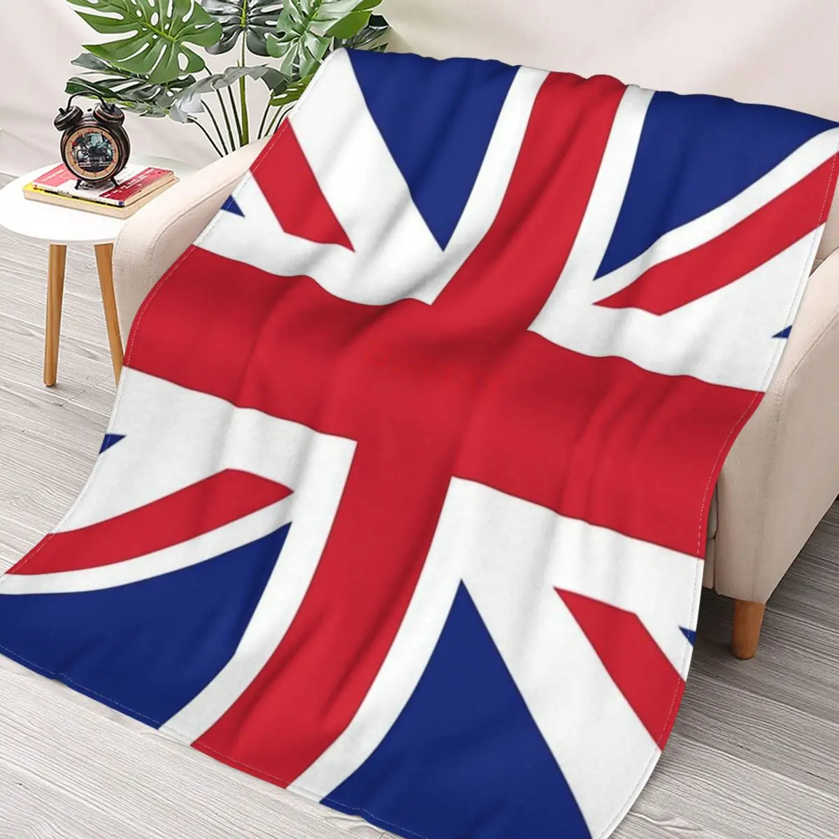 

Мини-юбка Union Jack-Фланелевое покрывало с 3D рисунком флага на английском языке