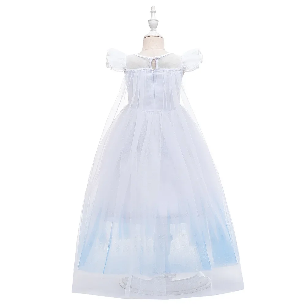 Костюм Эльзы Холодное Сердце 2 Для Девочек Платье Из Полиэстера Сетки Хэллоуин