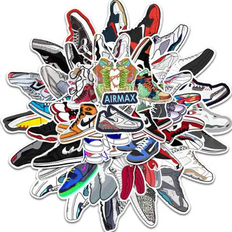 

Zhang Waterproof Tide Brand Sneakers Suitcase Pull Rod Case Laptop Skateboard Guitar Mobile Phone Graffiti Stickers
