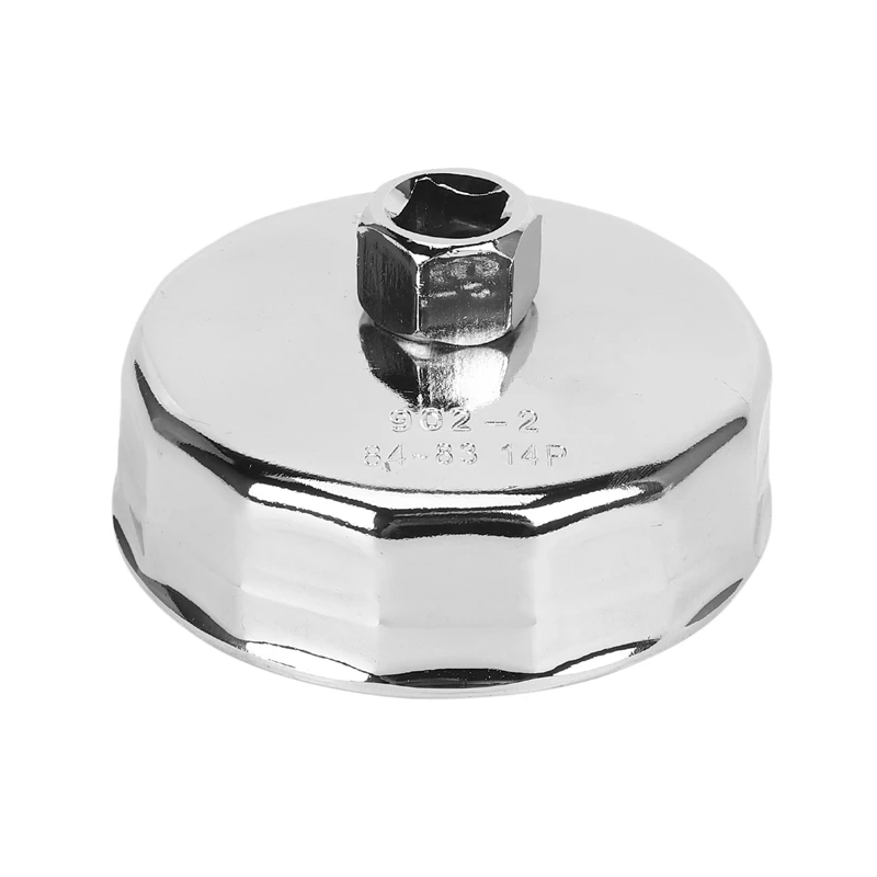 

84mm 14 Flutes Oil Filter Cap Wrench Socket Cup Tool for Vehicle Car