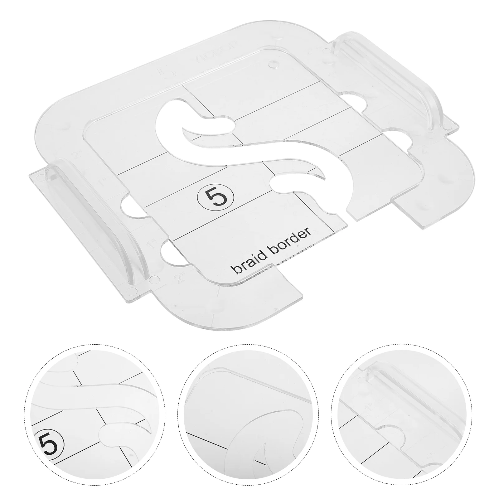

1 set of Acrylic Sewing Ruler DIY Stitching Ruler Hollow Sewing Painting Template