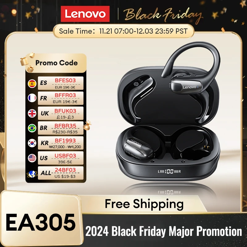 Беспроводные наушники Lenovo XT80 LP75 EA305 TWS Bluetooth V5.4