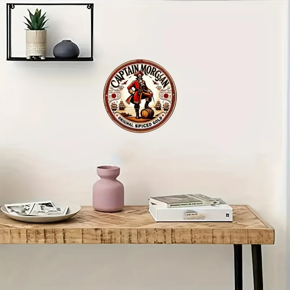 Оригинальный настенный уличный Декор Капитан Морган специи золото 8x8 дюймов