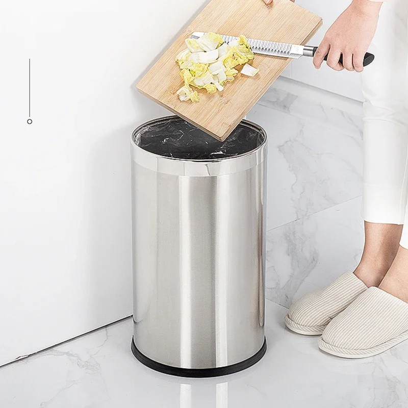 Мусорная корзина из нержавеющей стали для дома с блестками современный макияж