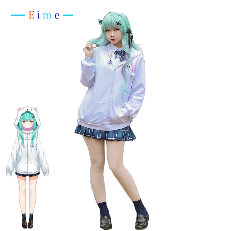 EIME Yutuber Uruha Rushia Cosplay Costume Vtuber Cosplay Suit Hoodie ...