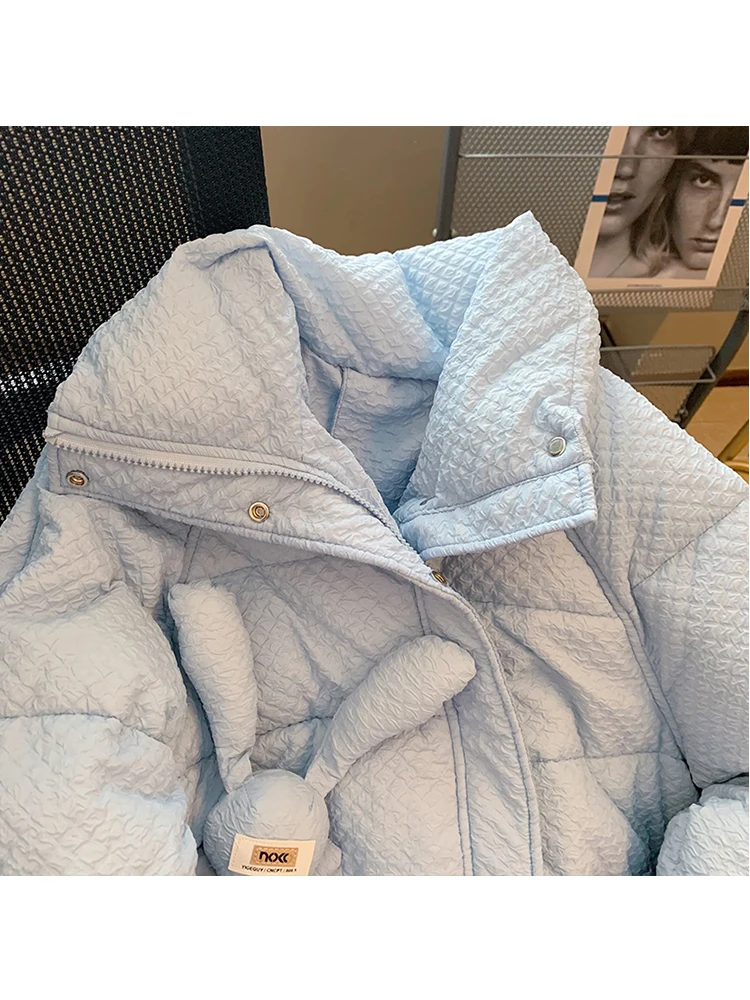 Осенне-зимнее женское Свободное пальто в Корейском стиле с милым рисунком