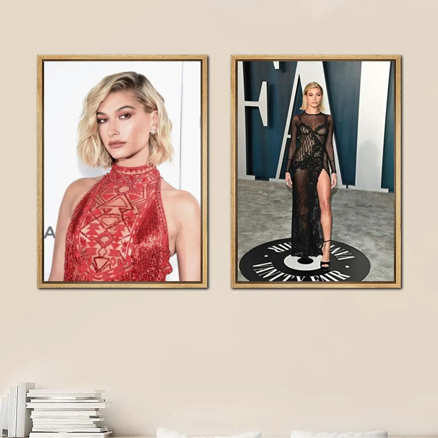 

hailey bieber Posters Painting 24x36 Wall Art Canvas Poster room decor Modern Family bedroom Decoration Art wall decor