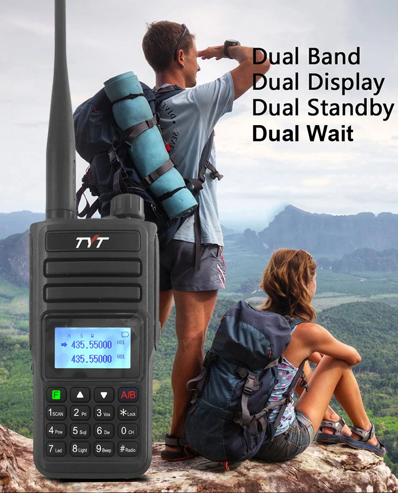 Оригинальное двустороннее радио TYT TH-UV98plus двухдиапазонное VHF/UHF 10 Вт высокая