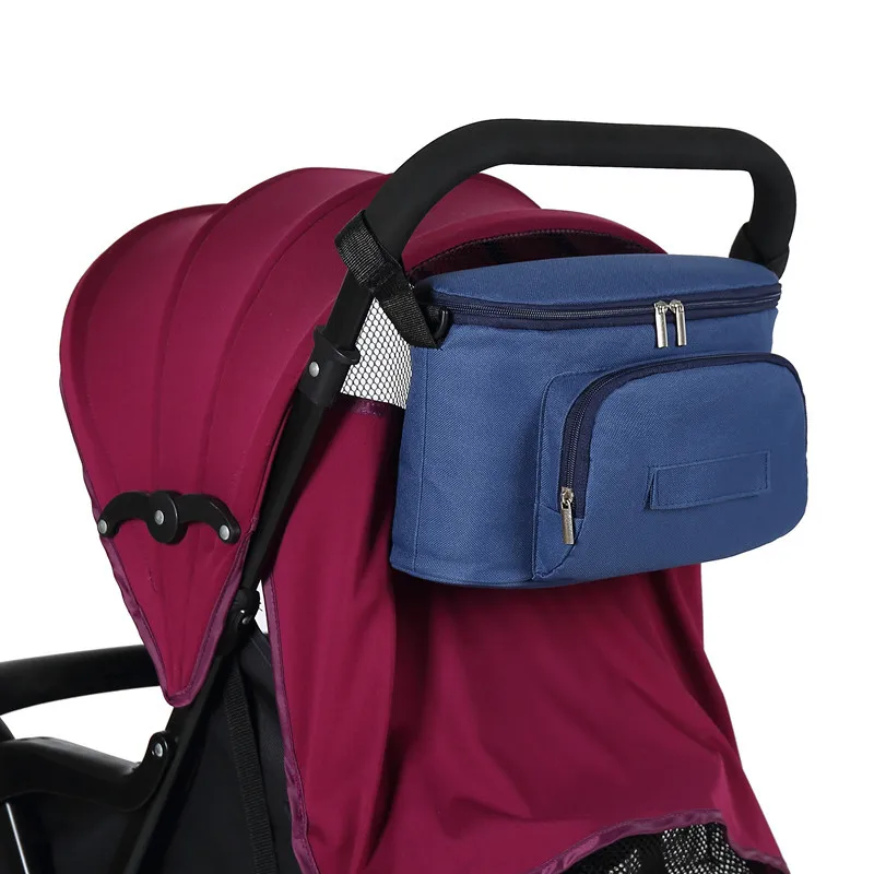 

5 Colors Pram Stroller Organizer Bag Diaper Bags Nursing Baby Accessories Stroller Cup Holder Cover with Shoulder Straps