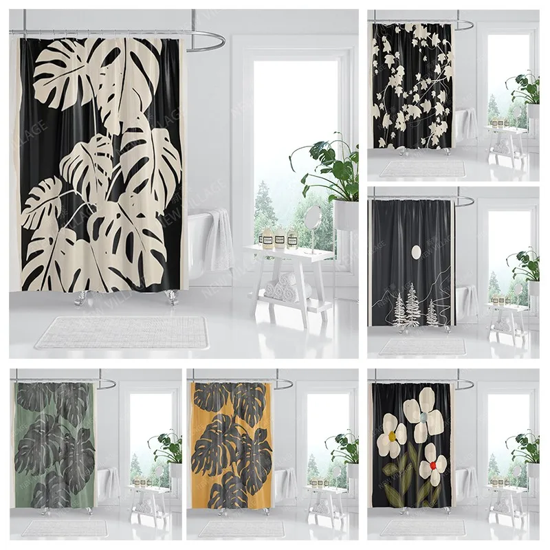 

Водонепроницаемая тканевая занавеска для душа, занавеска для ванной комнаты, аксессуары для ванной комнаты, 180x200 см, 240*200, современный скандинавский декор в стиле бохо