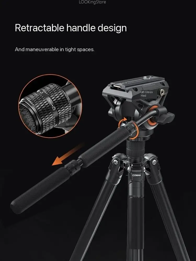 Штатив Coman KX3939plus с камерой Q6 штатив гидравлической головкой для цифровой