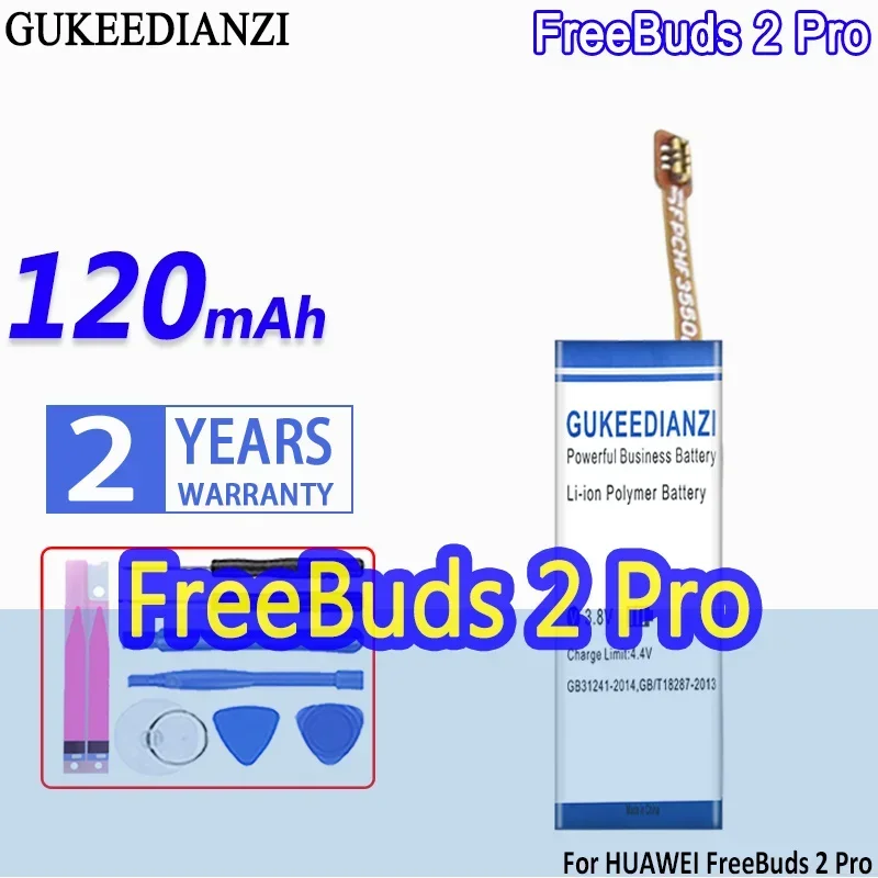 GUKEEDIANZI Аккумулятор HB 512627 ECW + 120 мАч/600 мАч для HUAWEI FreeBuds 2 Pro CM-H2 FlyPods TWS CM-H2S Зарядное