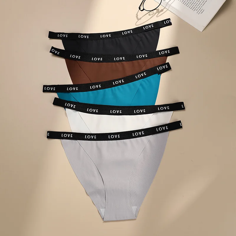 

Сексуальные трусики-стринги, дышащие Бесшовные трусики со средней талией, сексуальные тонкие женские трусики с принтом, женские бикини, стр...