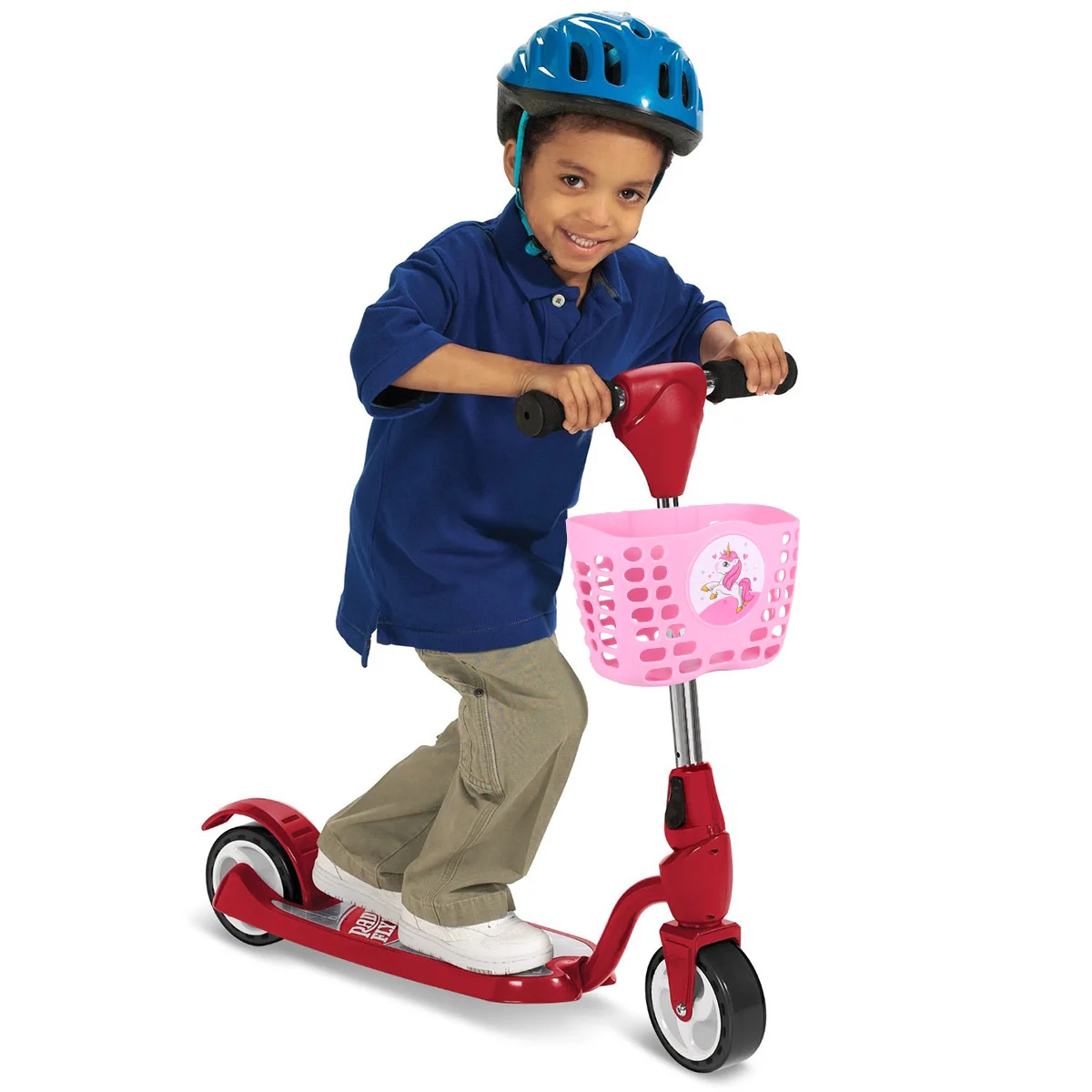 Детская корзина для малышей велосипед детей корзины на руль горный розовый цвет