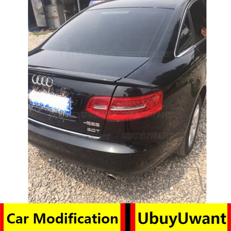 

Car Accessories For AUDI A6 C6 2005 2006 2007 2008 2009 2010 2011 PU Plastic Material Rear Spoiler Tail Trunk Wing Decoration