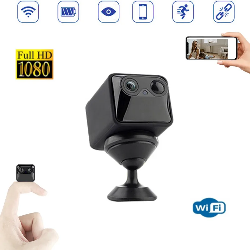 

1080P HD Mini Secret WiFi ip cam Smart Home Wireless Security Camera Night Vision Human PIR Induction Remote Control Camcorder