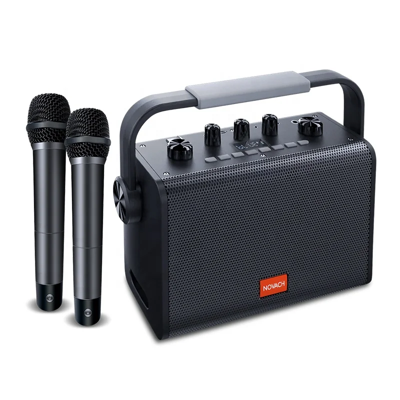 

60W Home HiFi Audio Speaker DSP Sound Effect Wireless Microphone Portable Bluetooth Speaker for Party Karaoke