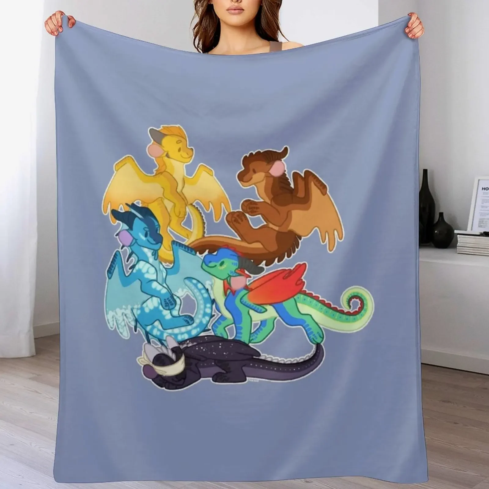 Драконы судьбы — одеяло WOF Wings of Fire движущиеся пляжные дорожные одеяла