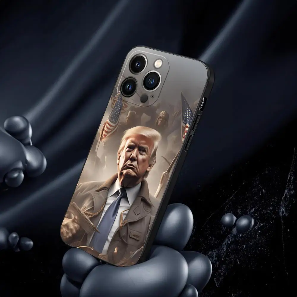 Чехол для телефона Дональд Трамп iPhone 16 15 14 13 мини 11 12 Pro Max Xr X Xs 7 8 Plus противоударная