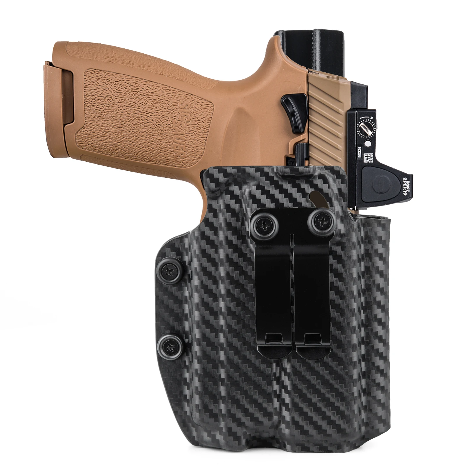 Кобура IWB Kydex для Sig Sauer P320 M18/ X CARRY/ Компактная с фонариком Olight Baldr S Лазерный свет