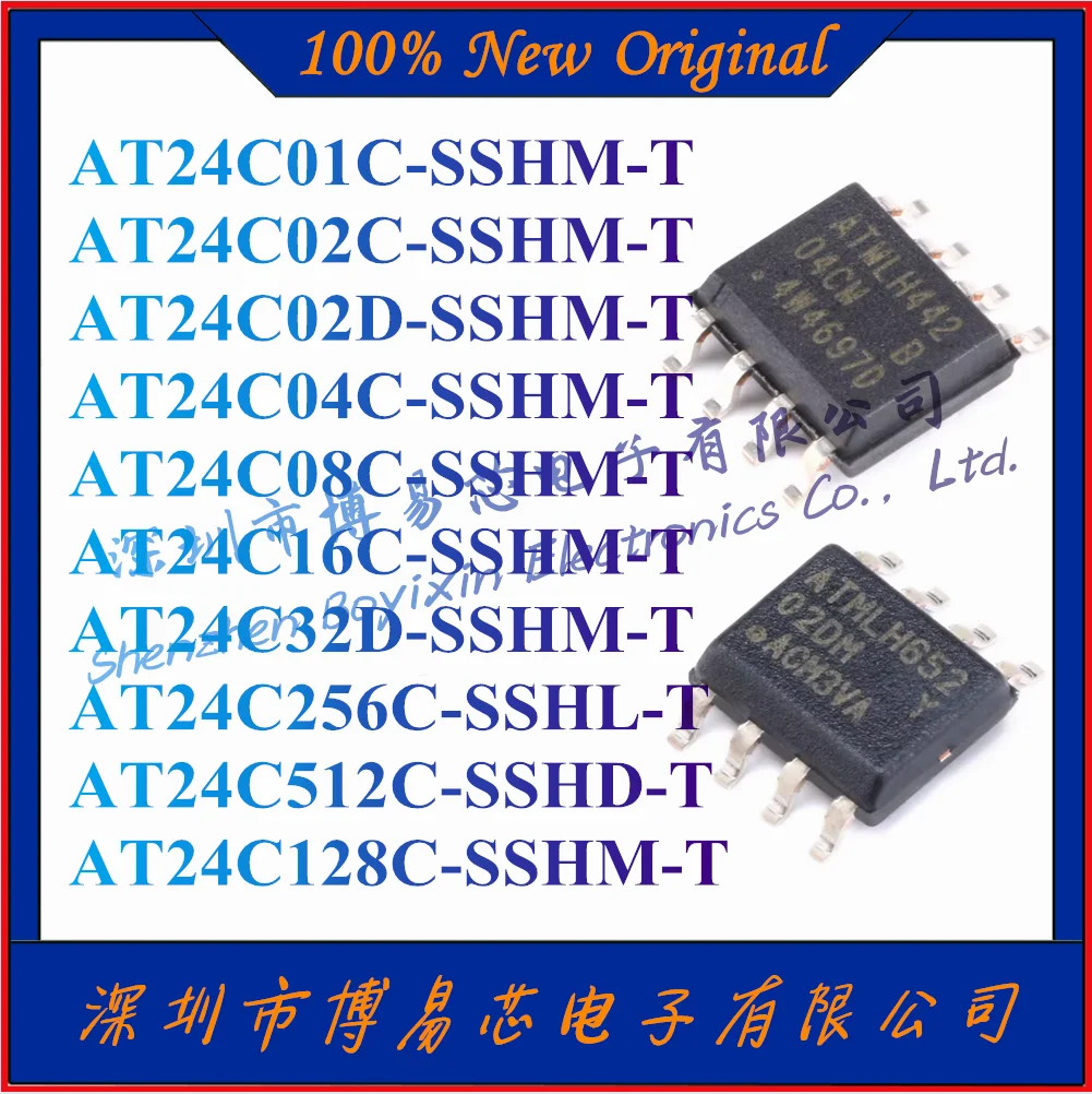 5Pcs AT24C01C-SSHM-T AT24C02C AT24C02D AT24C04C AT24C08C AT24C16C AT24C32D AT24C128C AT24C256C-SSHL-T AT24C512C-SSHD-T