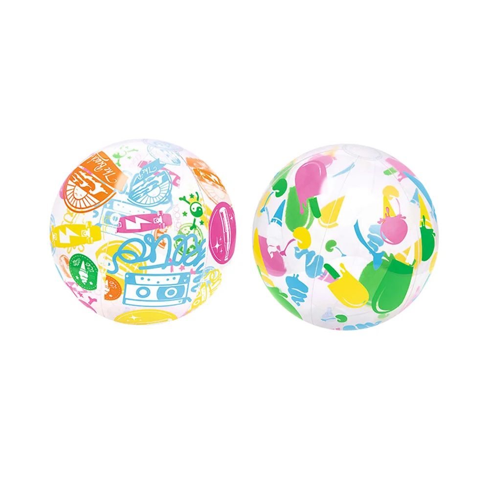 

Пляжные шары 2 шт. 35 см с 3D рисунком, красочные пляжные шары, шары для бассейна, летние уличные принадлежности для пляжа, надувные игрушки