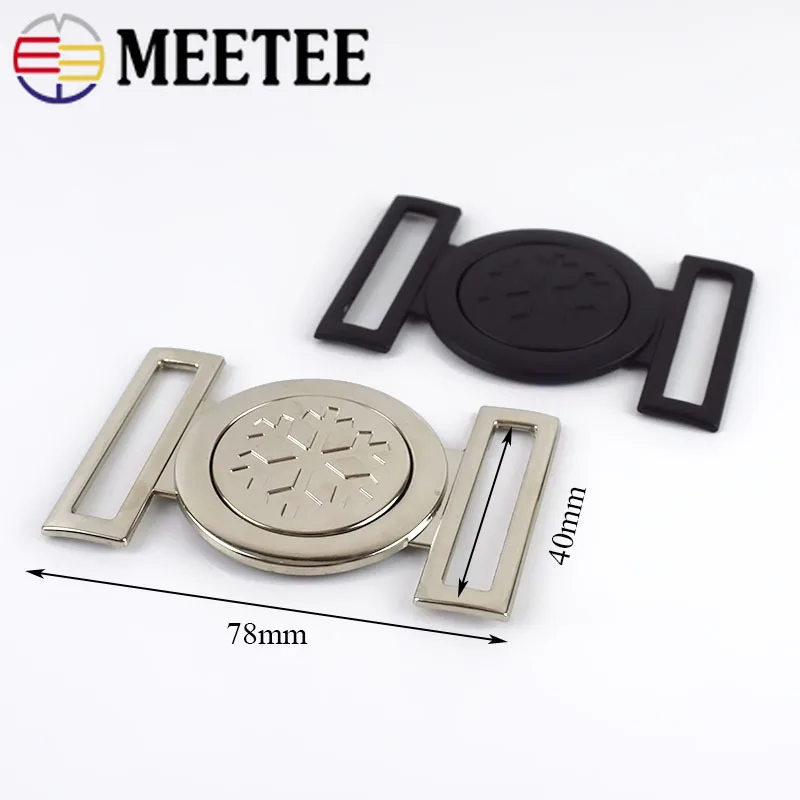Meetee 2/5Pcs 40MM Women Metal Belt Buckles Clothes Coat Button Decorative Hook Buckle DIY Hardware Sewing Clothing Accessories | Дом и сад