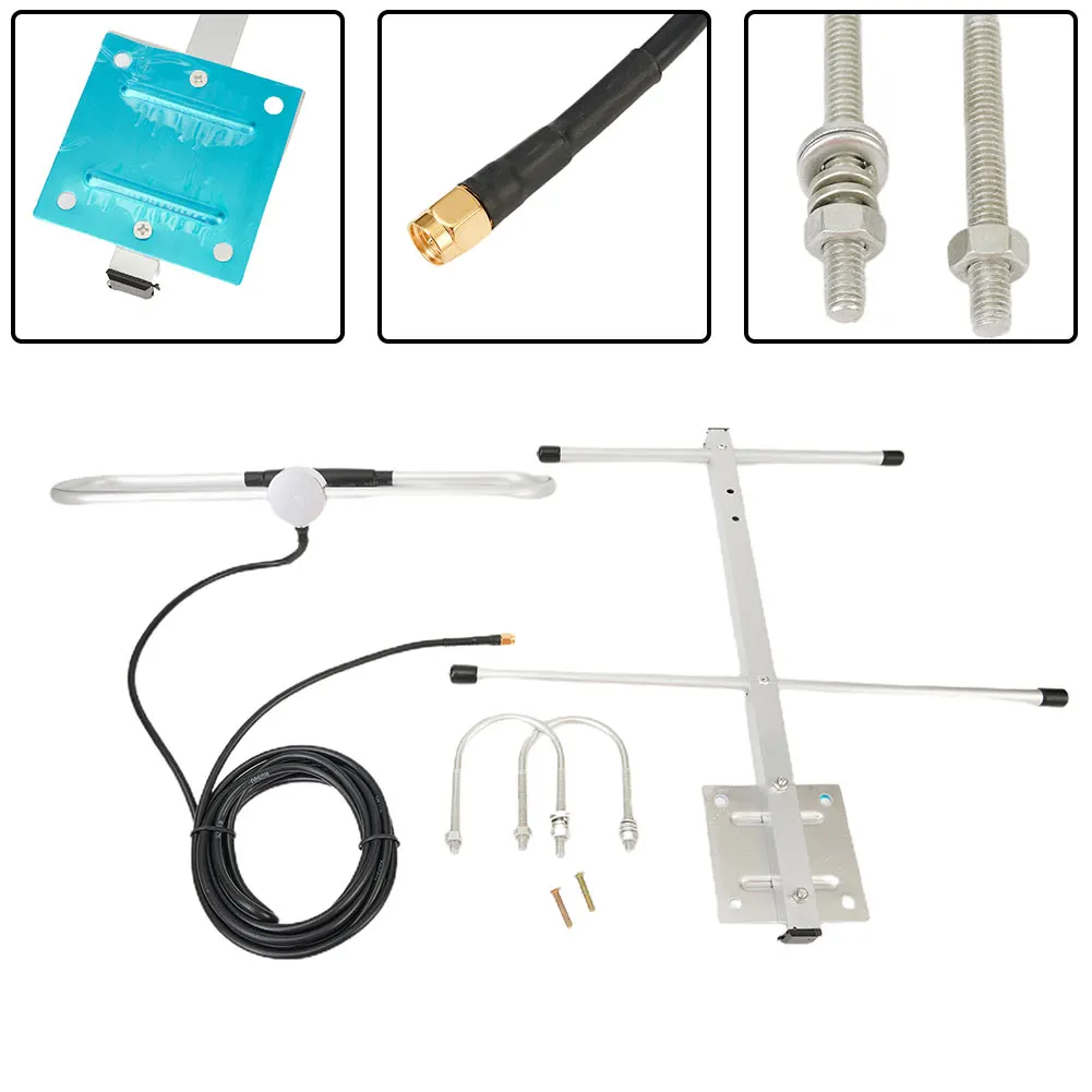 

Yagi Antenna Directional Antenna 3 Meters 423-443MHZ 433mhz Antenna 6dBi Directional Antenna High Gain SMA Male