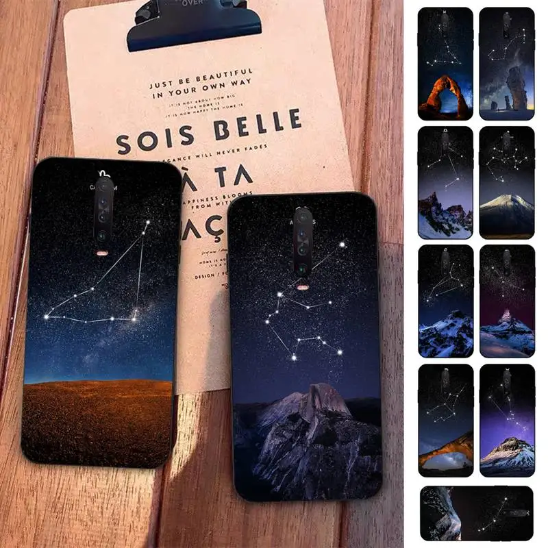 

Yinuoda Constellation Star Mountain Phone Case for Redmi 5 6 7 8 9 A 5plus K20 4X S2 GO 6 K30 pro
