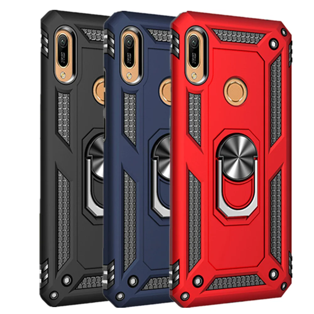 

Honor 8A For Huawei Y5P Y6P Y7P Y8P 2020 Case Luxury Armor Shockproof Car Magnetic Ring Cover for Honor 8S 8A 9S 9A 9X Pro Cases